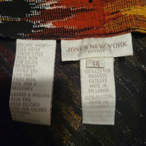 VINTAGE Jones New York Hankerchief Skirt. Sz.14 - Picture 3 of 7